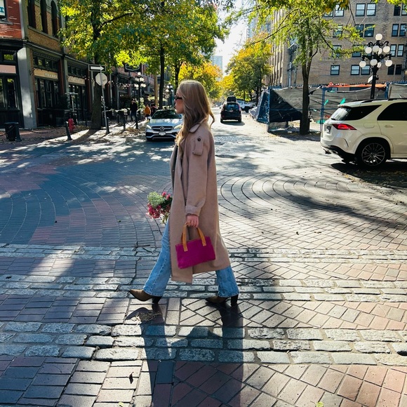 Authentic Celine Pink Suede Mini Tote - Picture 13 of 14